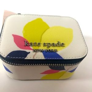 Kate Spade NY Jewelry Travel case Lemon Print